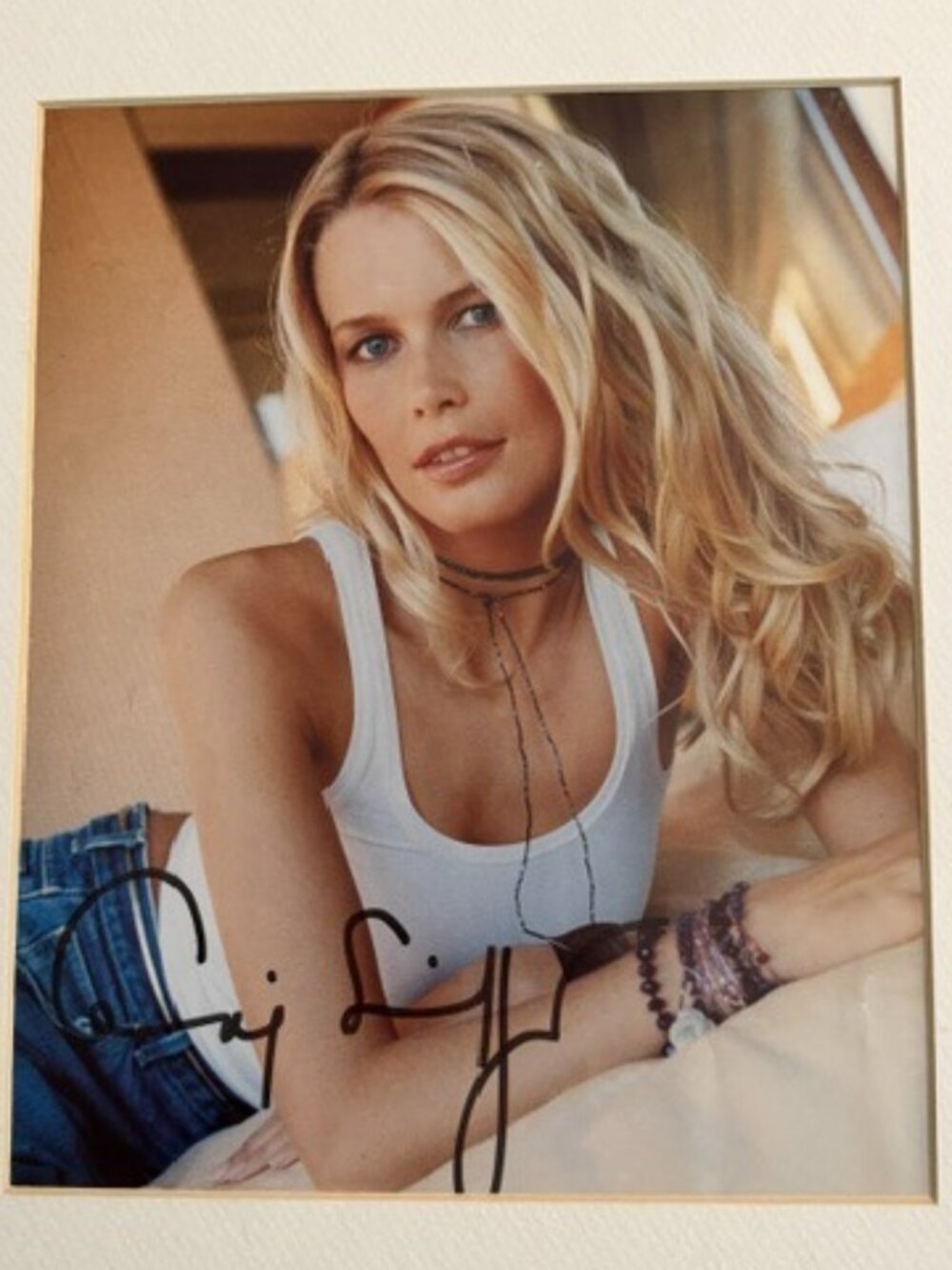 Claudia Schiffer Autographed Photo